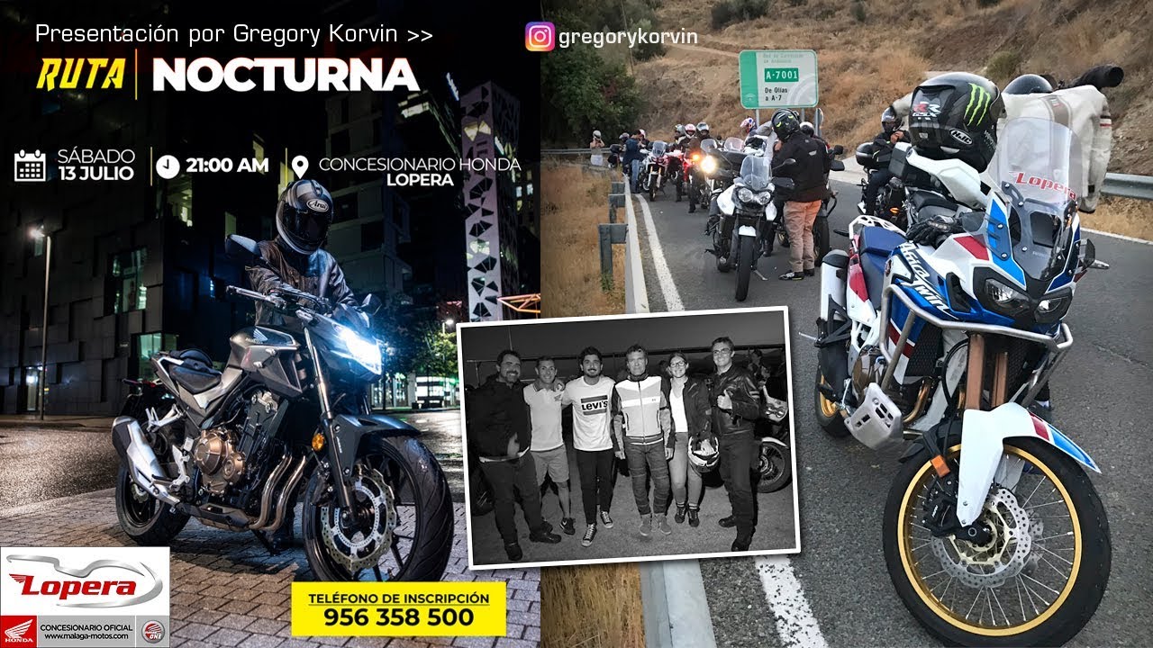 Honda Africa Twin I Lopera Málaga I Ruta Nocturna