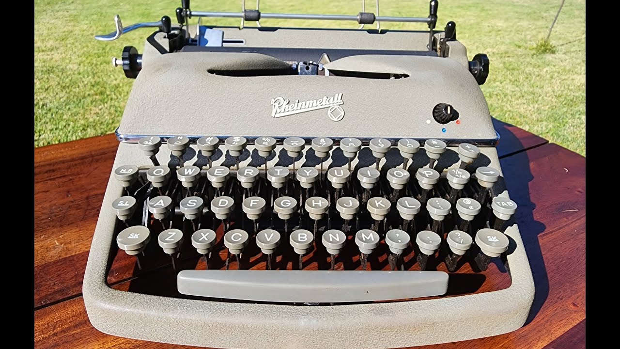 Rheinmetall Kst Typewriter Carriage Removal and Fixing _ 381985 _ 1954