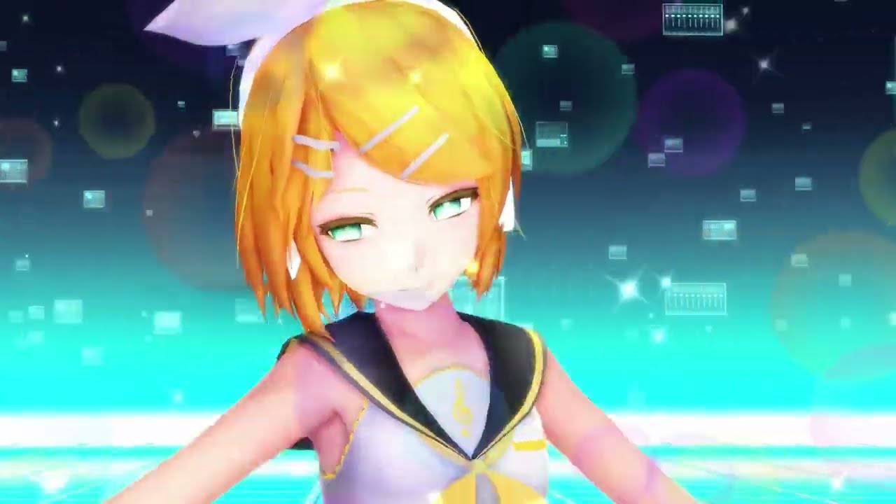 [MMD] Electric Angel Giga-P Remix Ft. Vocaloid Rin and Len English Lyrics + Motion Download Below