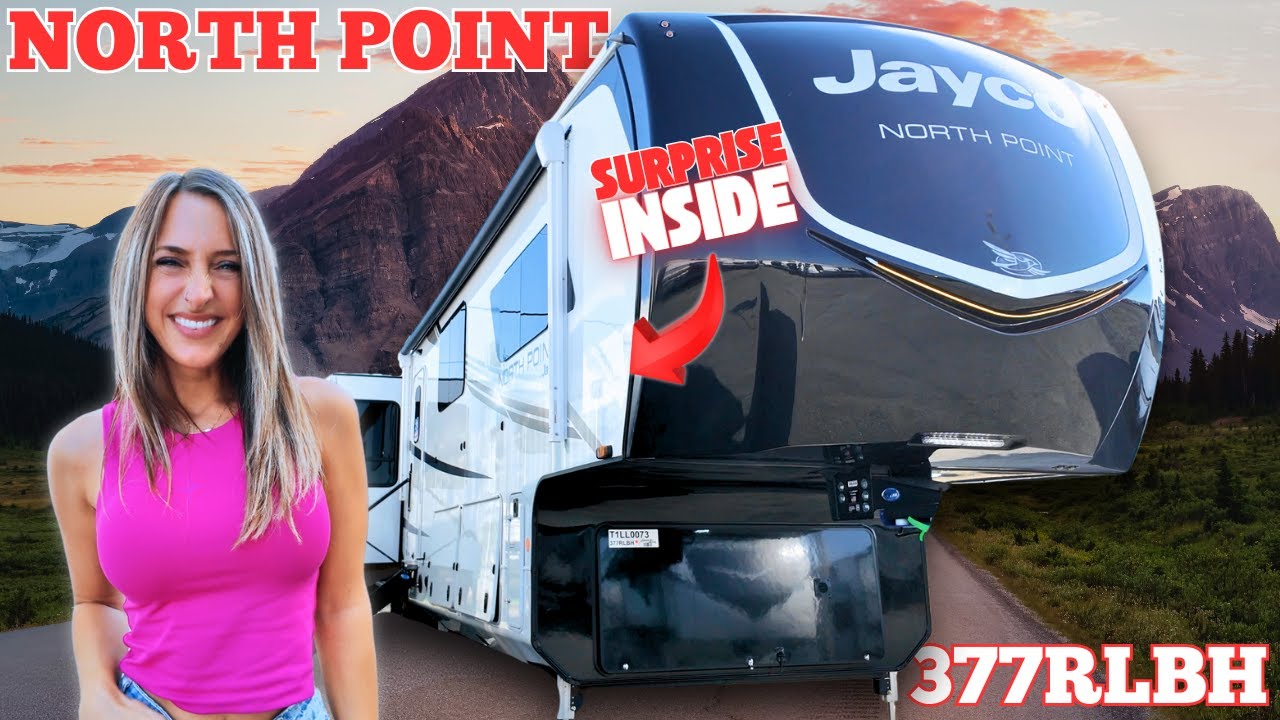 SECRET ROOM?! Redesigned Jayco North Point 377RLBH REIMAGINES Luxury Fifth Wheels!