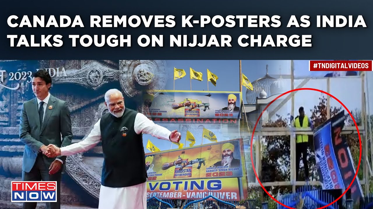 Canada Removes Anti-India Posters From Gurudwara As India Blasts Trudeau For Harbouring Terrorists