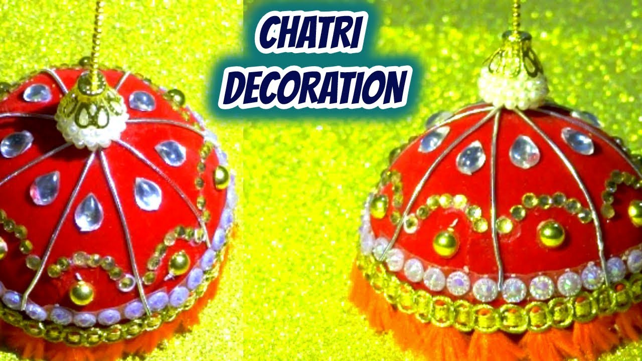How to make Chatri for temple | Umbrella decoration | Chatri decoration | Umbrella Designing | (new)