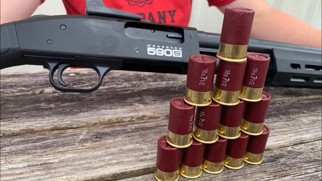 Сколько мини-патронов вмещает Mossberg 590?
