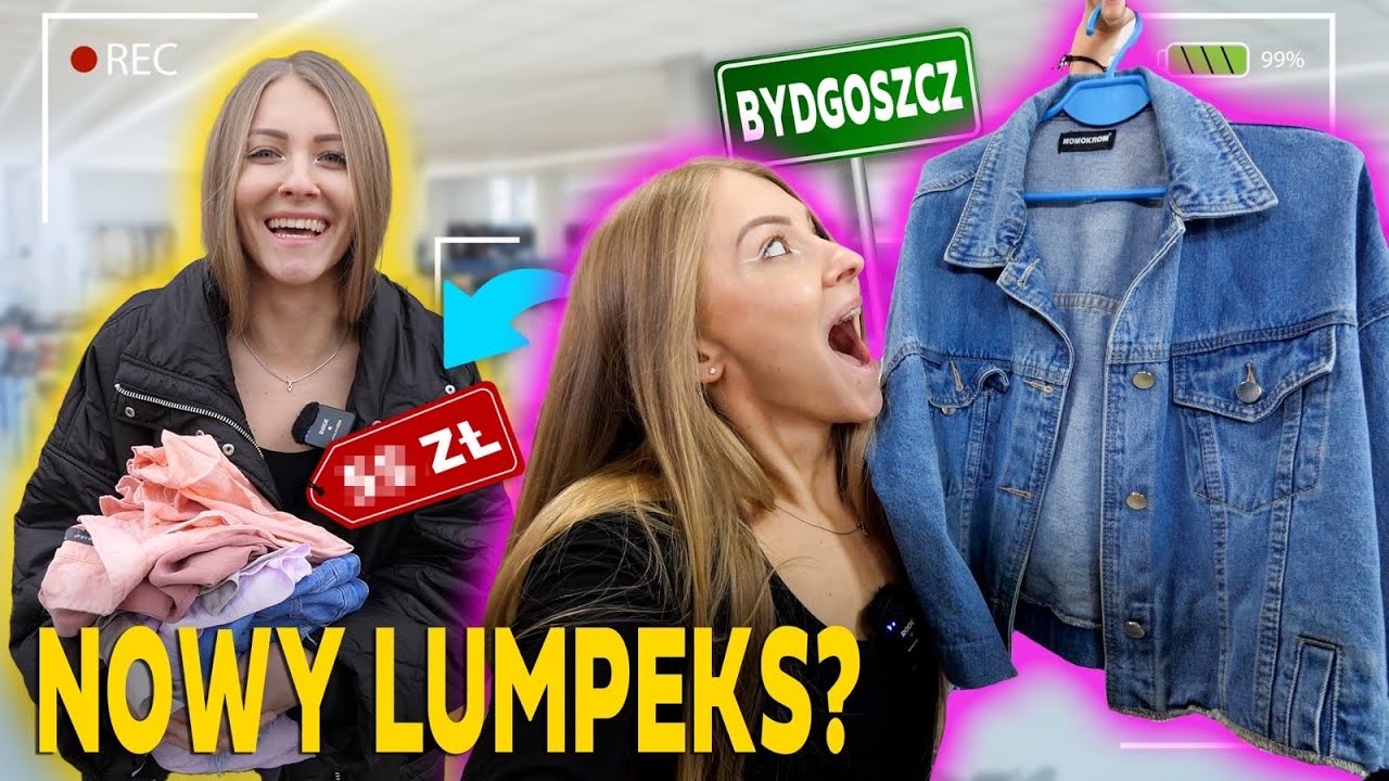 WYMARZONA JEANSOWA KATANA I SPÓDNICZKA W LUMPEKSIE ZA GROSZE! 😱 Szukam PEREŁEK w KiS Second Hand 🔥