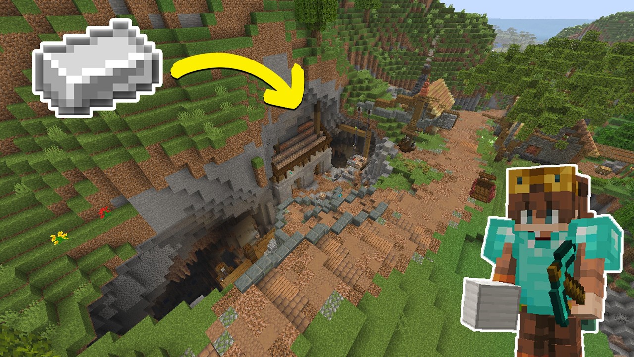 I Built an IRON FARM in my Minecraft Survival World