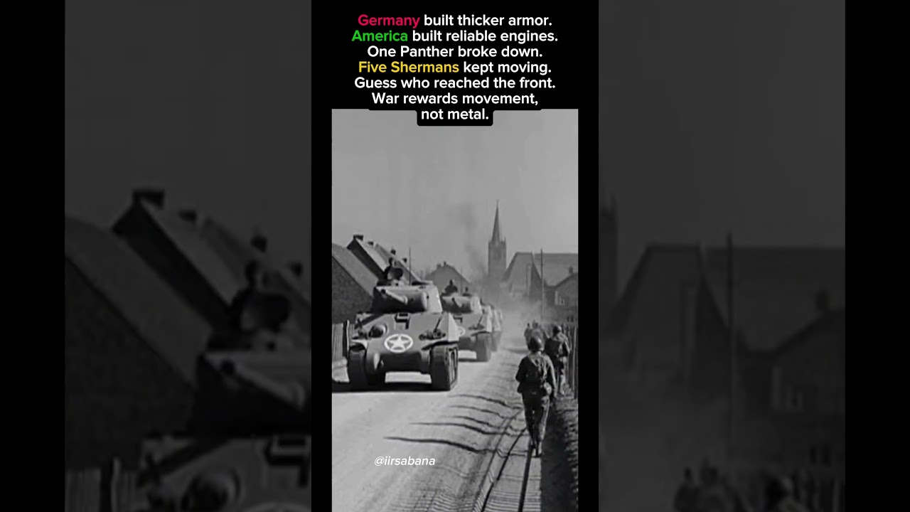 Germany Built Armor. America Built Engines | Why Mobility Won WWII 