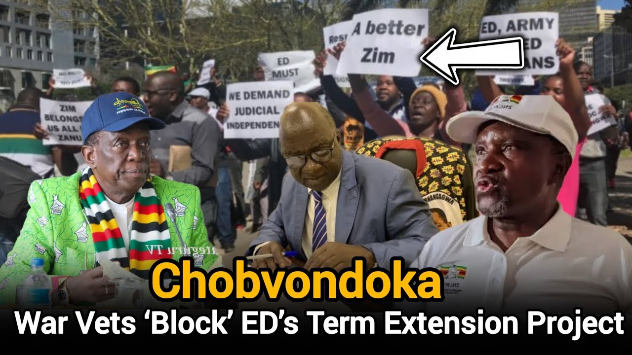 Chobvondok🤯kuZanu-PF War Vets Block ED’s Term Extension Mnangagwa at Political Crossfire!🇿🇼🔥
