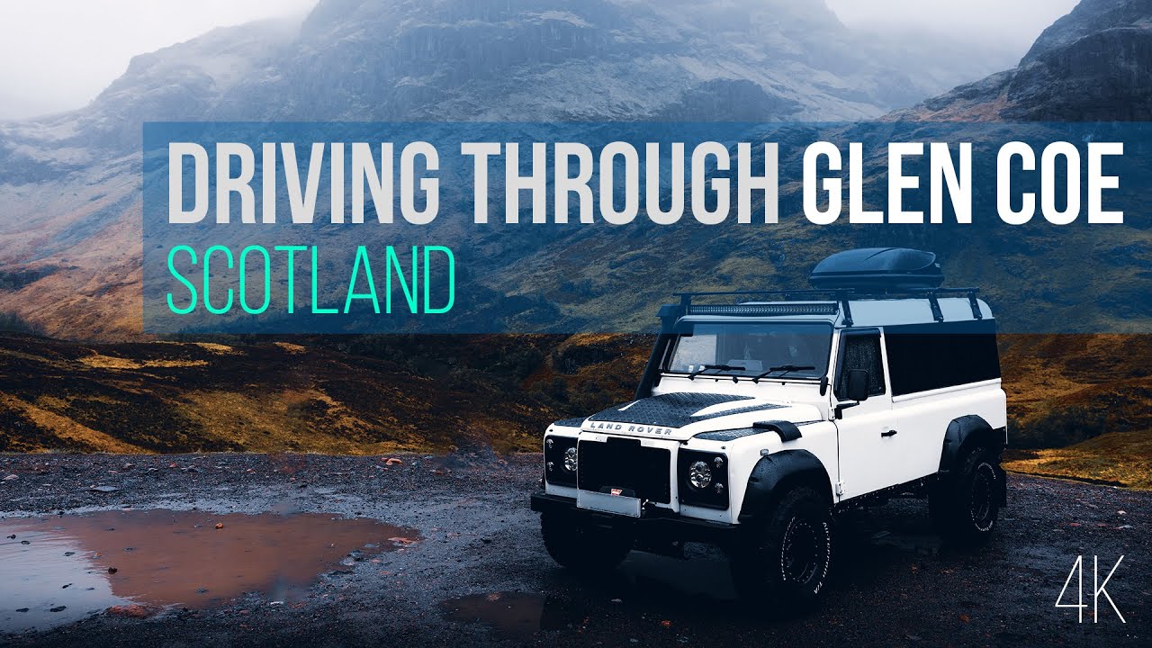 Relaxing driving in Scotland: GLEN COE | 4K 60 fps