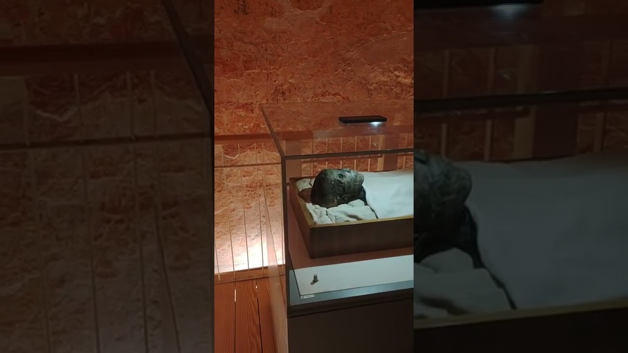 Inside of King Tut's tomb, we didn't expect to actually SEE him There! #Egypt #history