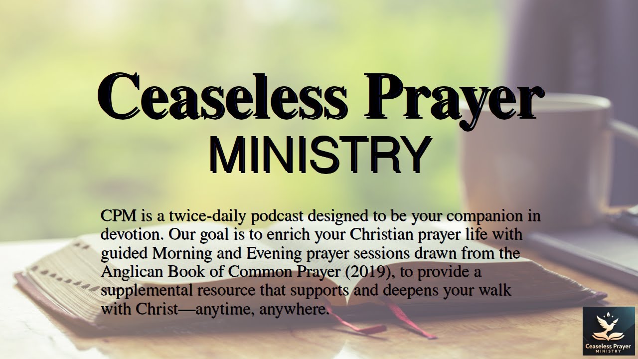 Evening Prayer for Monday, January 26, 2026.