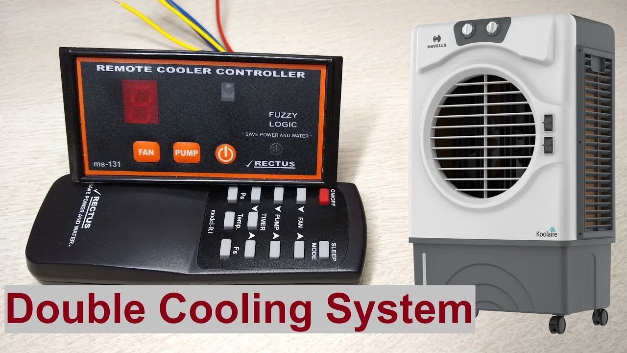 Cooler Remote controller With speed and Pump also Humidity Controller on/off Timer