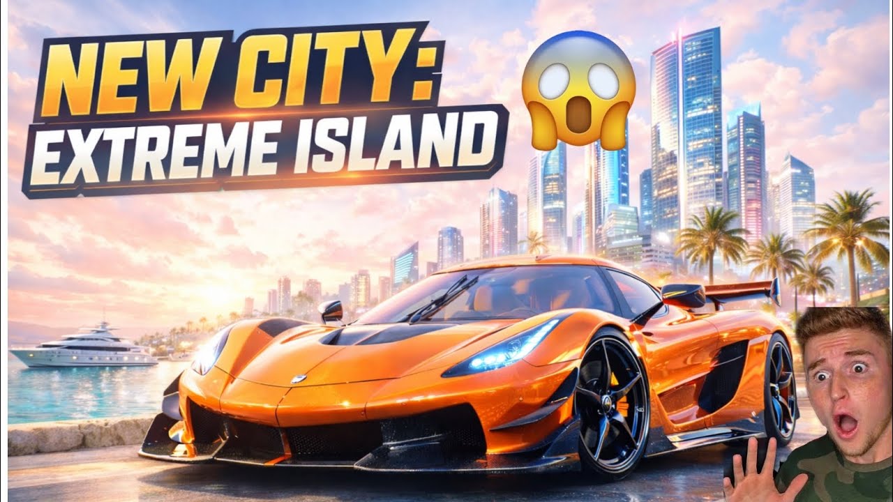 Exploring Extreme Island in Koenigsegg Jesko 😱🔥| Extreme car driving simulator #viralvideo #gaming 