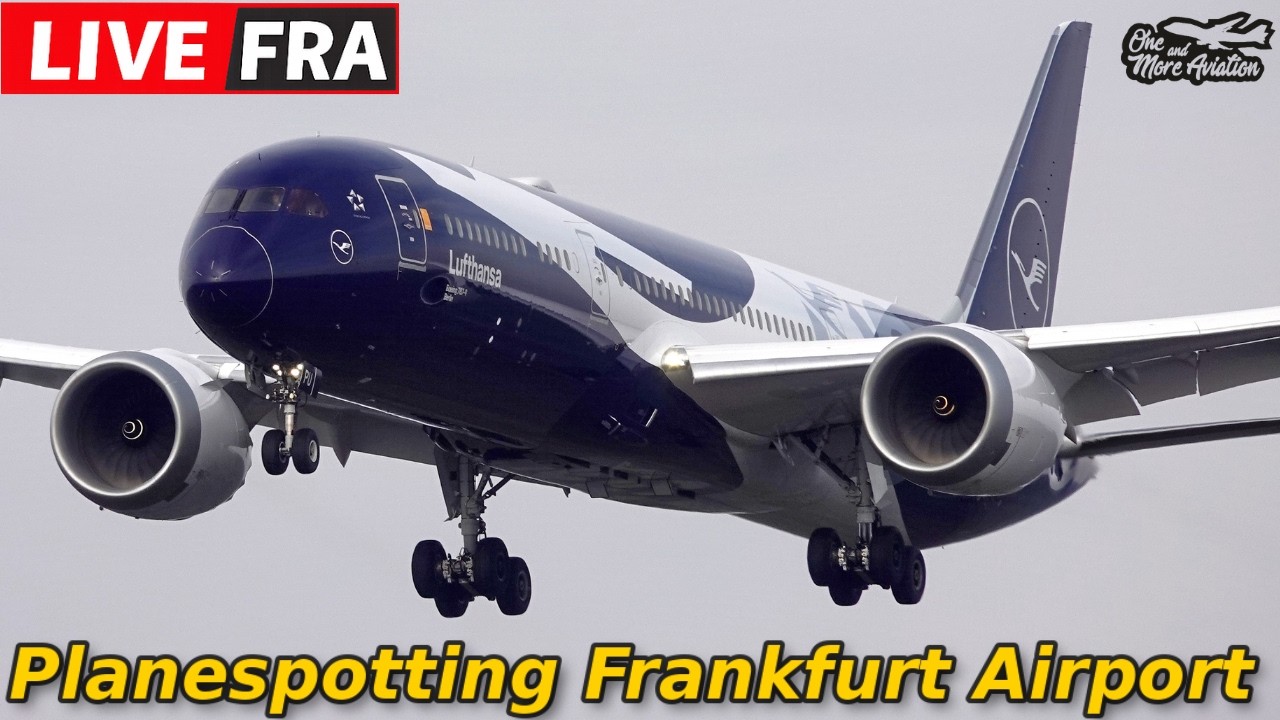 🔴LIVE Planespotting Frankfurt ✈️ Runway 25C OPEN | 100th Anniversary Dreamliner & Queen Close-Up FRA
