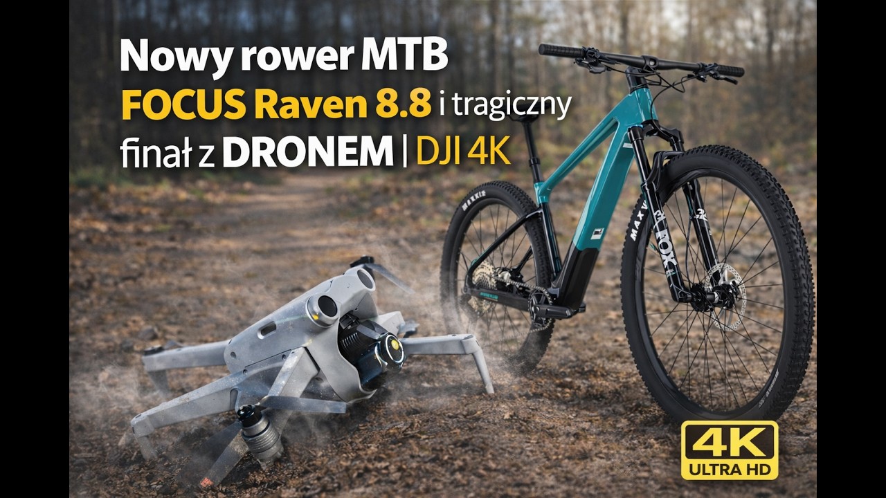 Nowy rower MTB FOCUS Raven 8.8 i tragiczny finał z DRONEM | DJI 4K