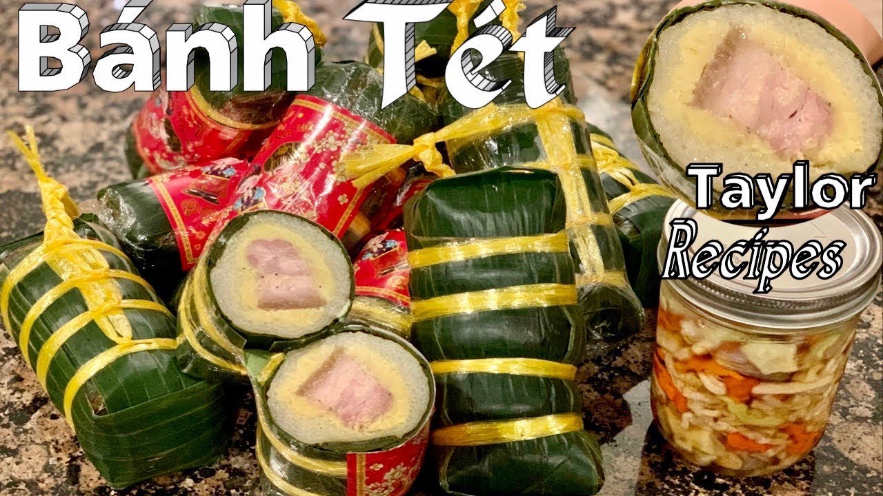 Món ngon ngày Tết- Bánh tét nấu nhanh bằng nồi áp suất ngon mềm dẻo đẹp - Sticky Rice W/pork & Bean