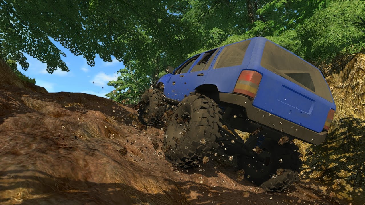 TOUGH TRUCK CHALLENGE! 4x4 Mudding, Hill Climbing, & Off-Roading! (BeamNG Drive Mods)