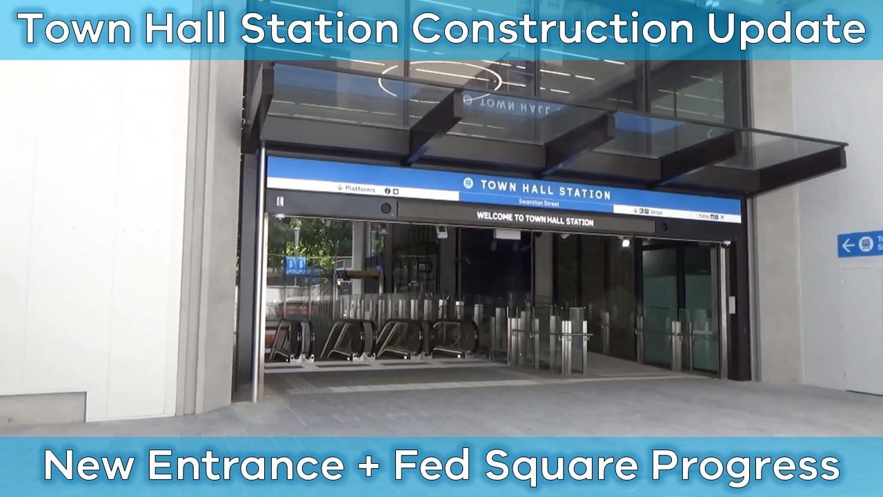 Town Hall Station Construction Update (Melbourne Railway Vlog 256)