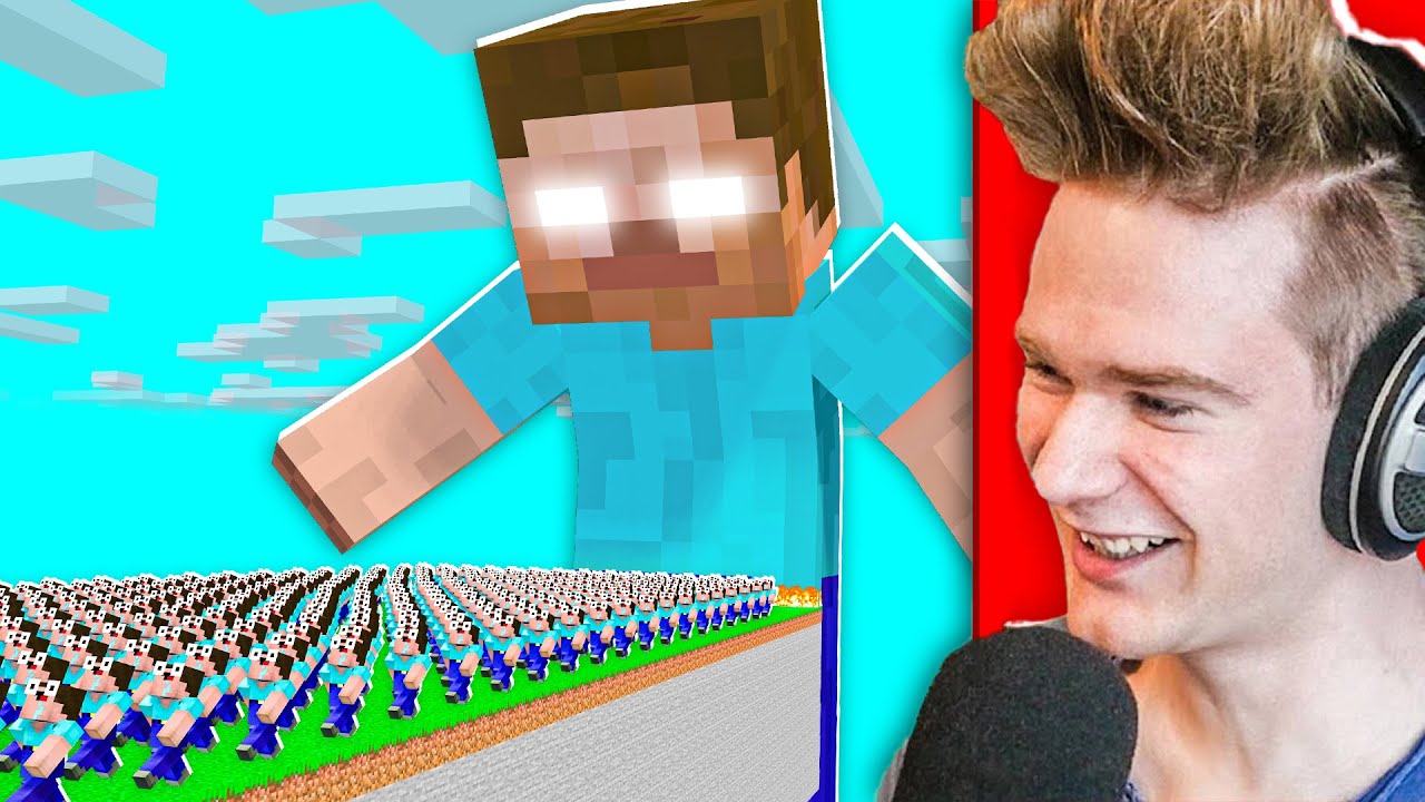 100 WIDZÓW vs HEROBRINE 🤯 | Minecraft Extreme