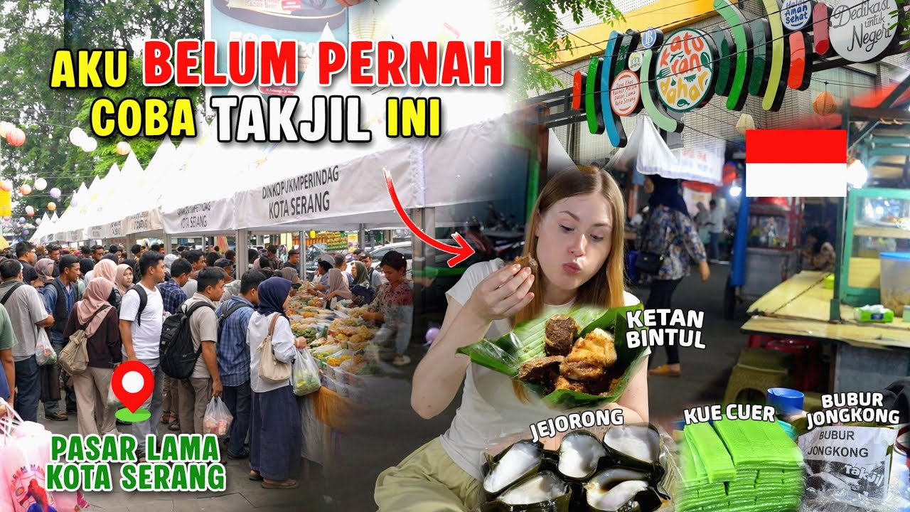 TAKJIL LEGENDARIS DI PASAR LAMA KOTA SERANG ✅ BARU TAHU ADA INI 😲