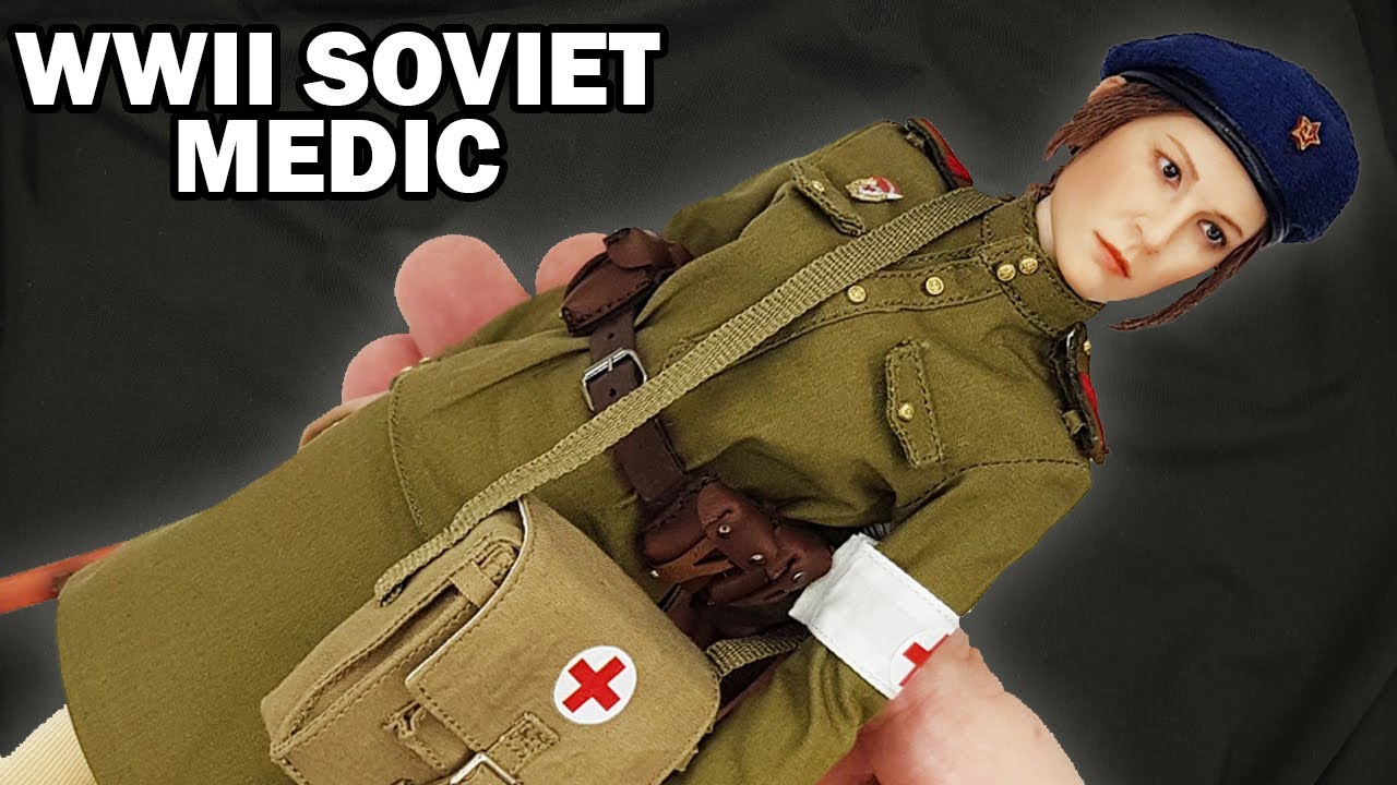 Female Soviet medic, World War 2 action figure by Alert Line