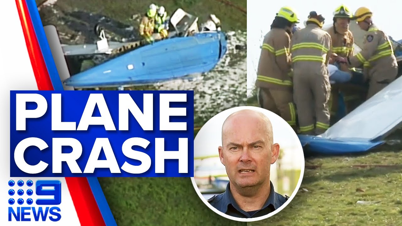 Light plane crashes at Melbourne golf course | 9 News Australia