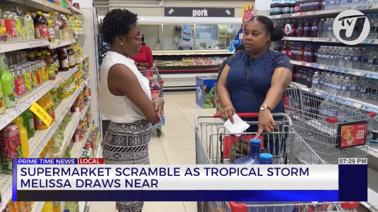 Supermarket Scramble as Tropical Storm Melissa Draws Near | TVJ News