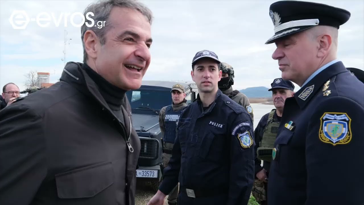 Στιγμιότυπα από την επίσκεψη Μητσοτάκη στον Έβρο