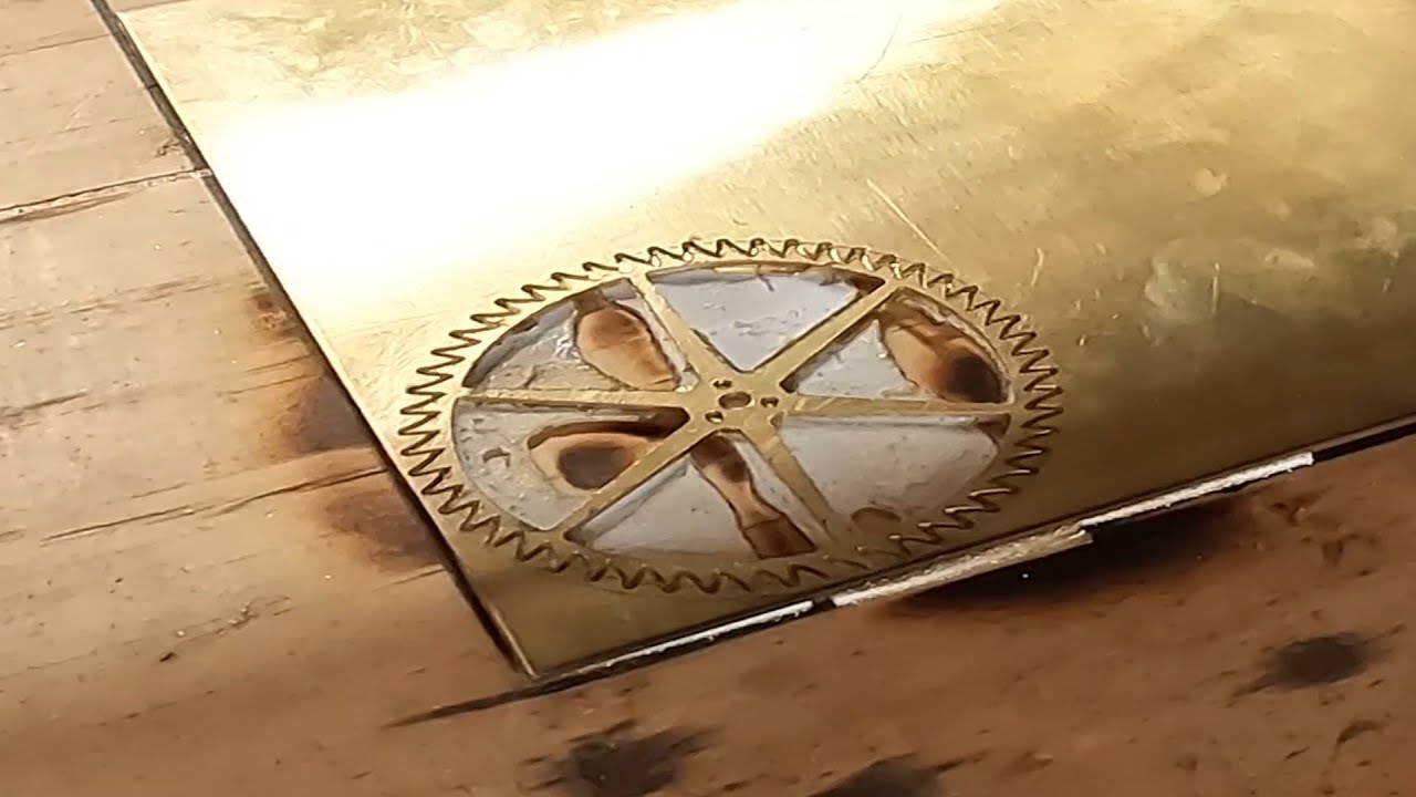 Skeleton clock escape wheel - 19 Dec 2025