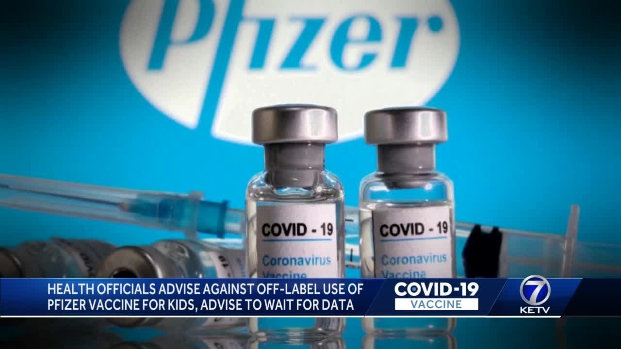 Health Officials advise against off-label use of pfizer vaccine for kids, advise to wait for data