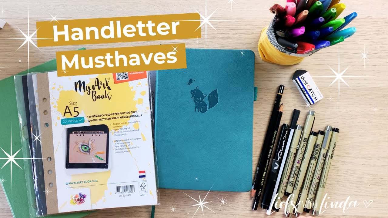 HANDLETTEREN VOOR BEGINNERS // Materialen die handig zijn als je wil beginnen met handletteren!