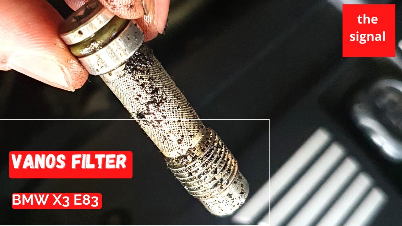 clean this before too late. BMW X3 VANOS solenoid filter