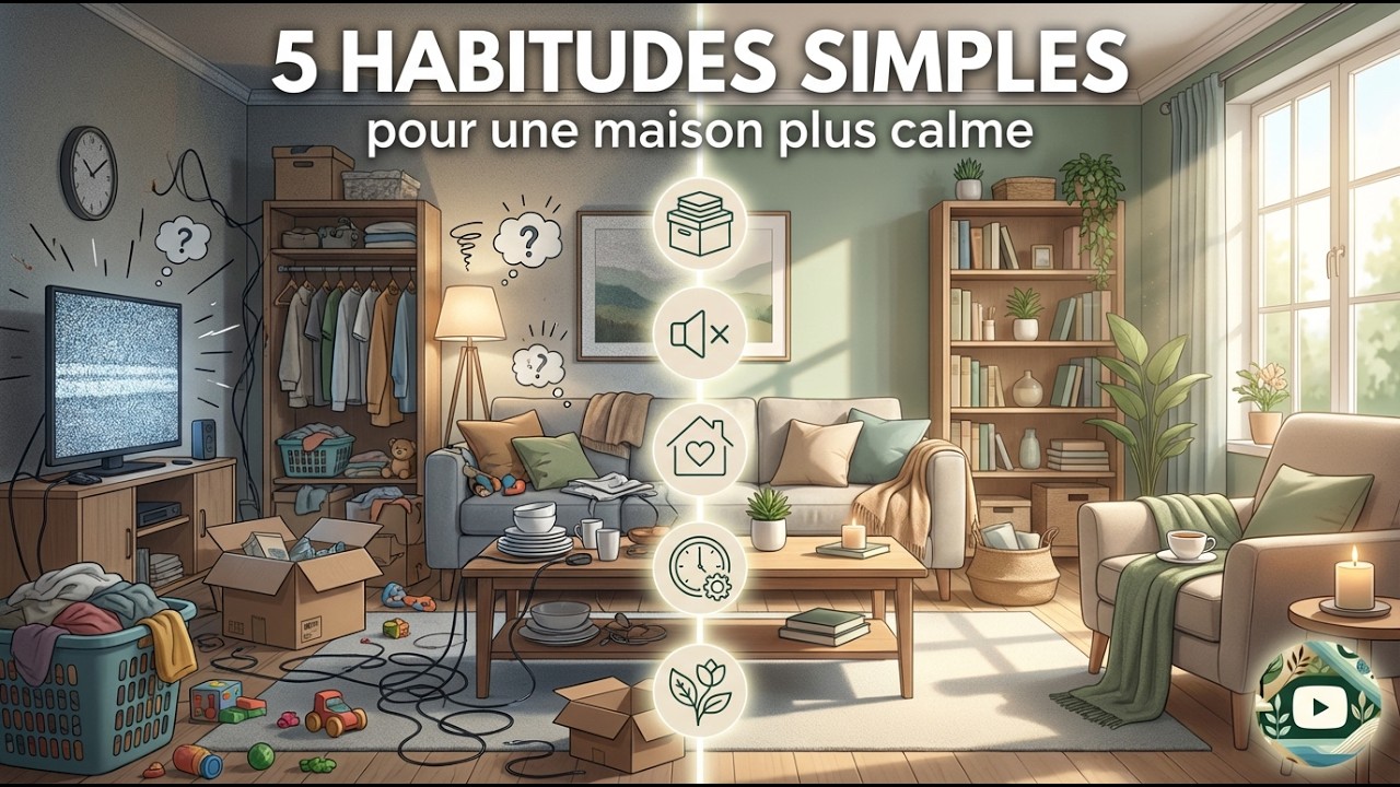 5 habitudes simples pour une maison plus calme