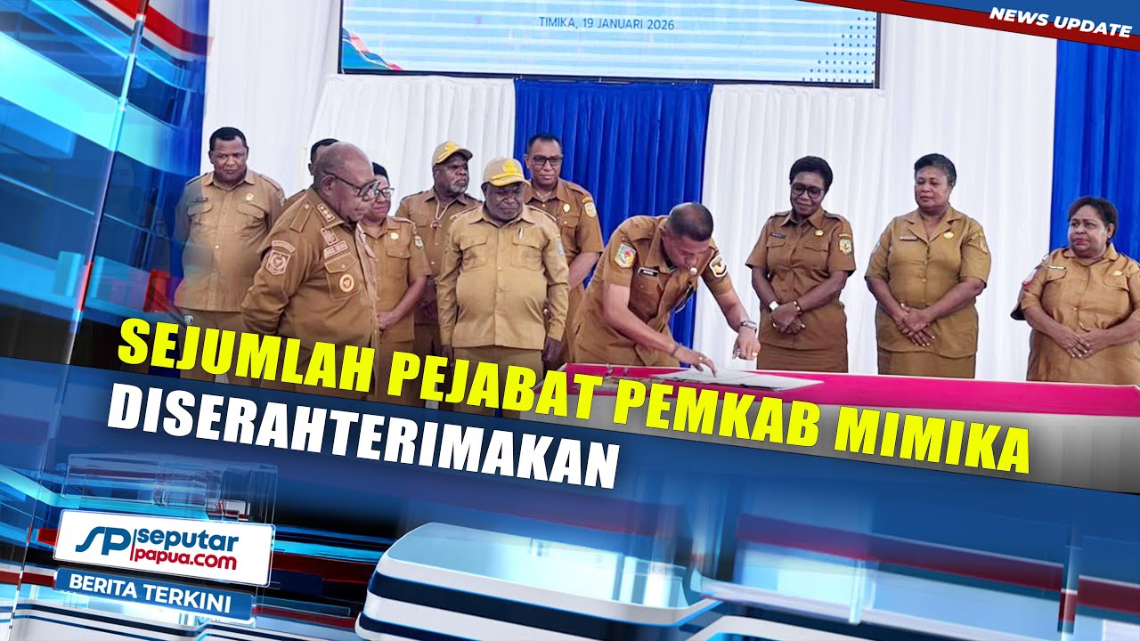 Sertijab Pejabat Pemkab Mimika, Wabup Kemong Ingatkan Pejabat Ciptakan Inovasi Inovasi