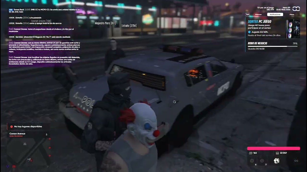 Mi amigo el q quitea - MCPD- META RP - codigo: NML6VVNLL - Meta City Police Department