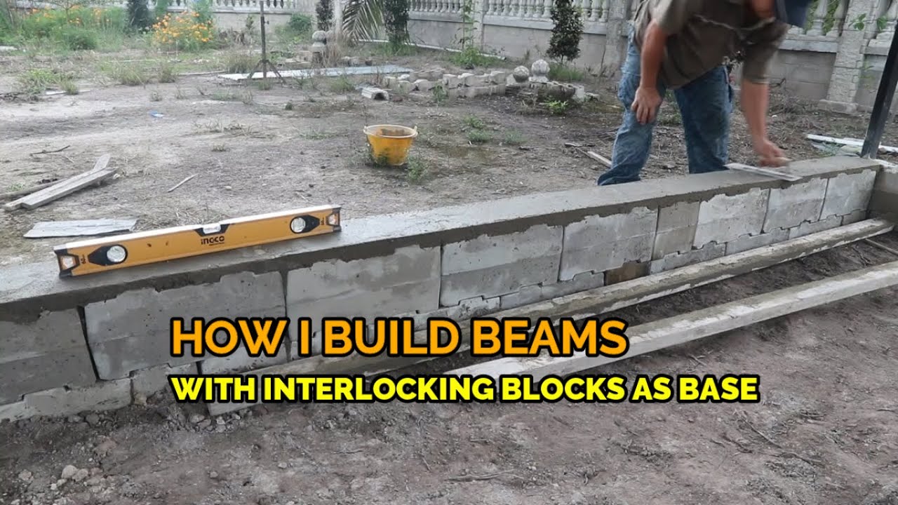 Build Beams with Interlocking Blocks as a Base - in simple way making beams!