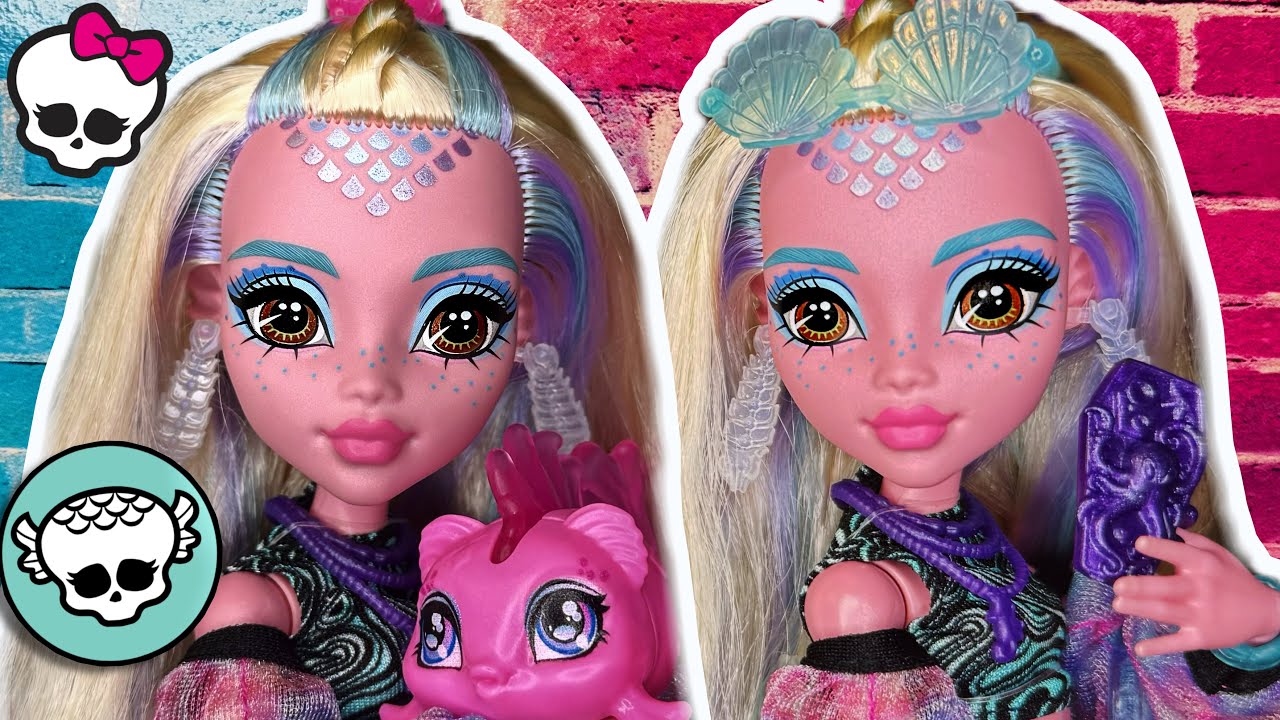 Она такая НЕОБЫЧНАЯ! Обзор куклы Core Refresh2 Lagoona Blue G3 Monster High :)