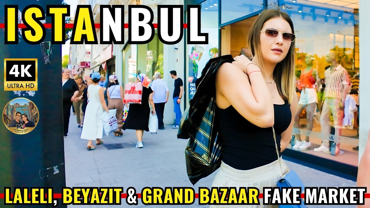 Istanbul Turkey 2026 4K Walking Tour | Laleli Shopping Street to Beyazit & Grand Bazaar Fake Market