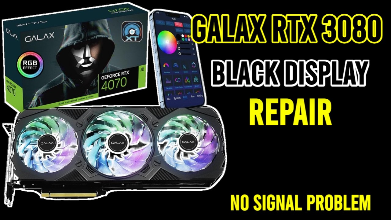 GALAX RTX 3080 NO DISPLAY FIX | GPU REPAIR IN DELHI | GPU REPAIR IN INDIA | #noida