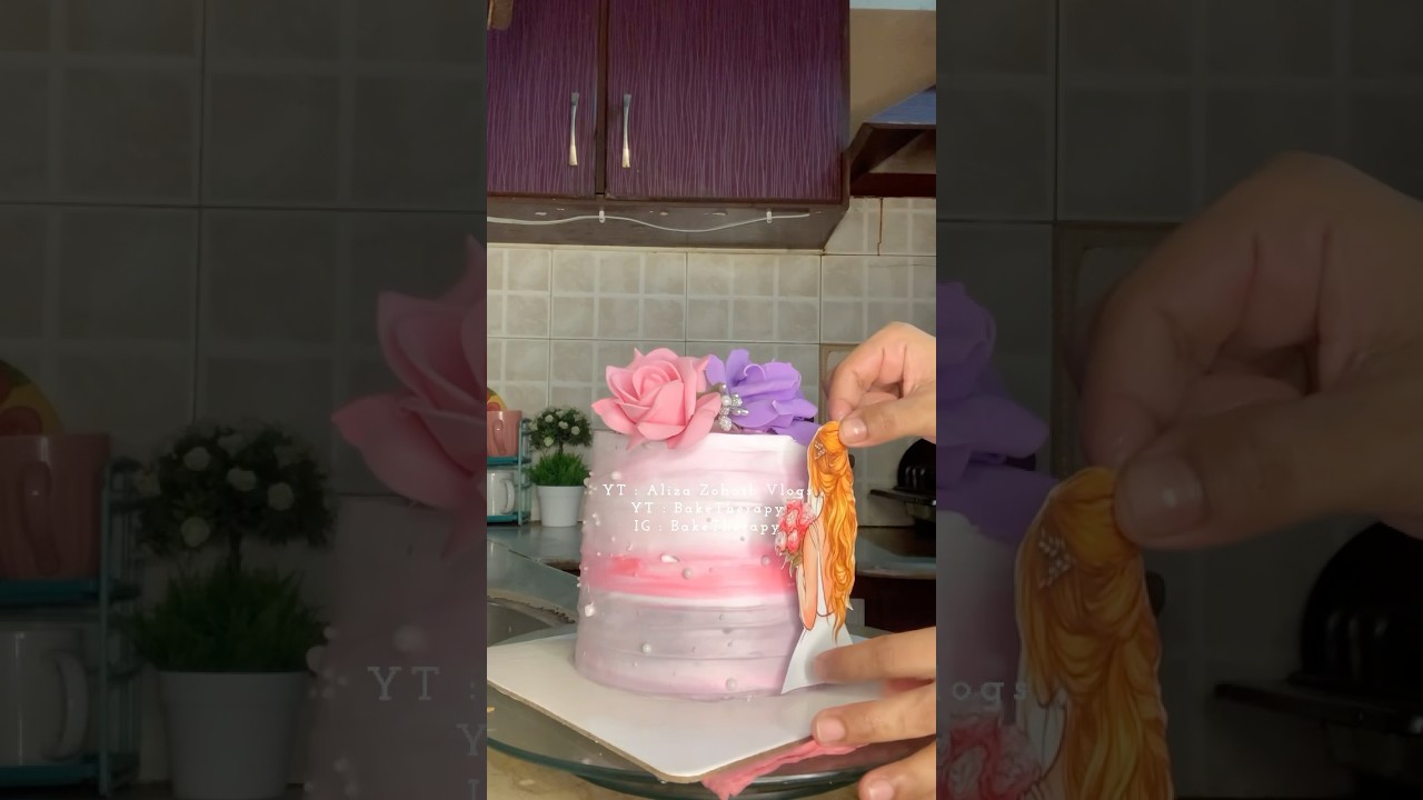 Let&rsquo;s Decorate bridal shower cake for My Client #bridalshowercake #weddingcake #cakeideas #cakes