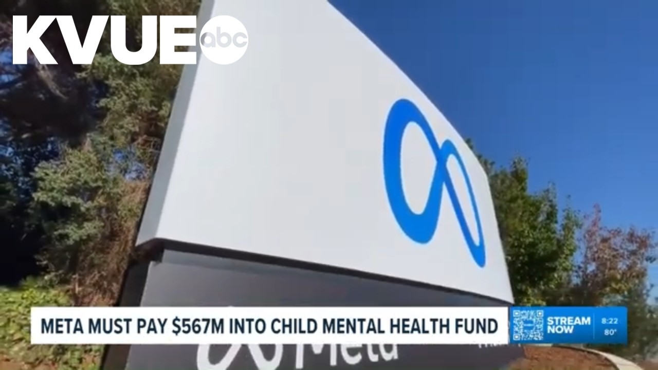 Meta ordered to pay $567M to children's mental health fund