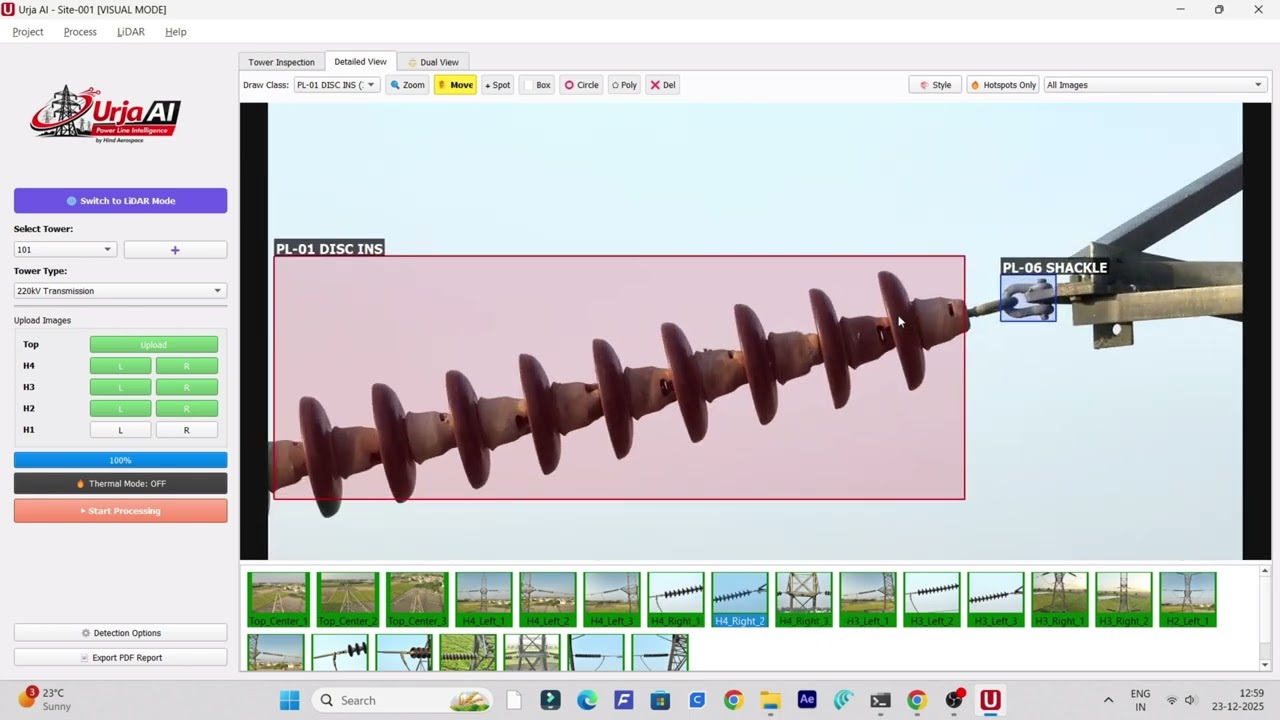 AI Drone Inspections | Urja AI Power Line /Transmission Tower Defect Detection and Analysis Software