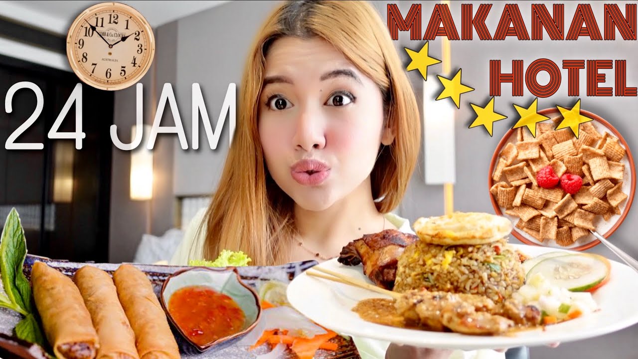 SULTAN! 24 JAM CUMA MAKAN MAKANAN HOTEL!! PART 2