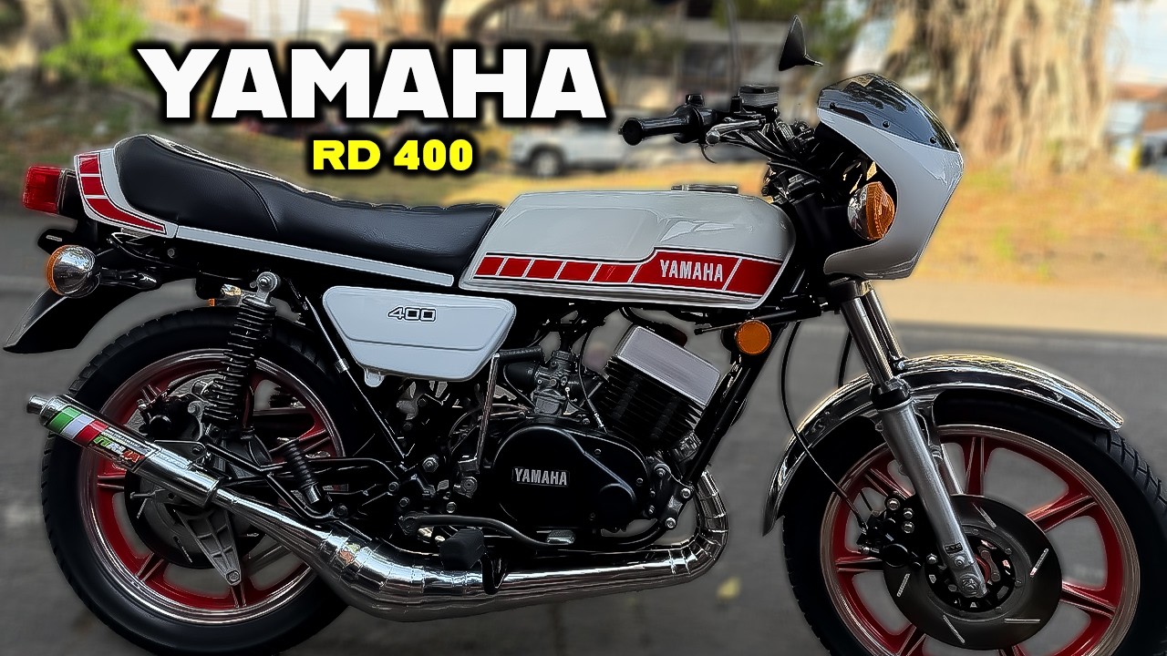 Yamaha RD 400 😱 La Mu3rT Blanca Prueba de Manejo 