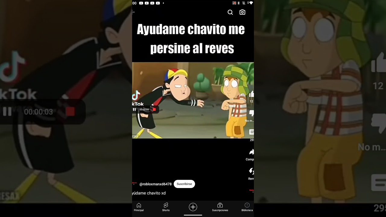 hay ay&uacute;dame chavito me persine al reves