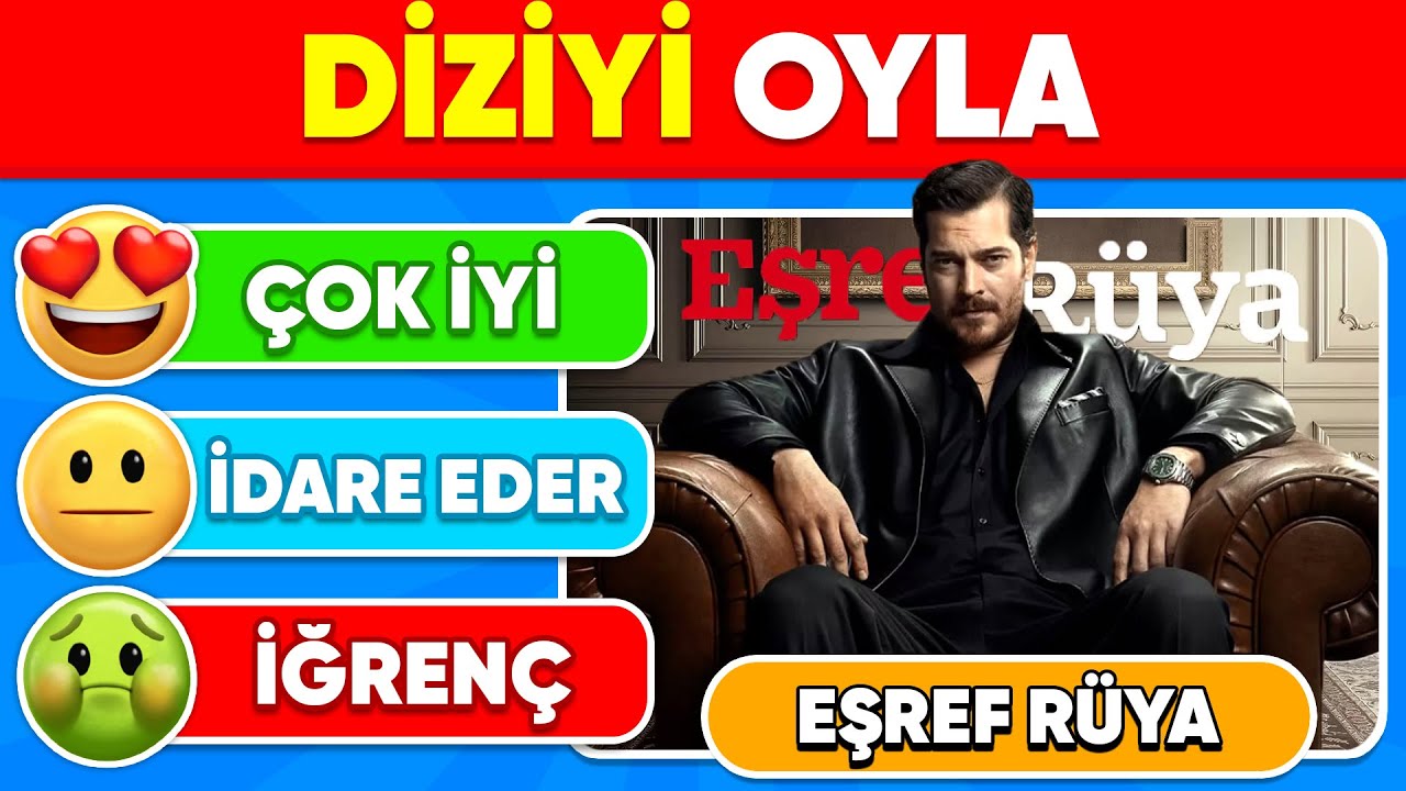 DİZİYİ PUANLA 🎬 | En Pop&uuml;ler T&uuml;rk&ccedil;e Diziler 🤔 | Dizi Yarışması