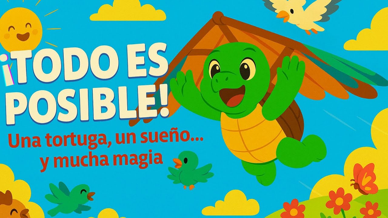 Tina, la Tortuga que Quería Volar 🐢✨ | Cuento Infantil Inspirador para Soñar en Grande