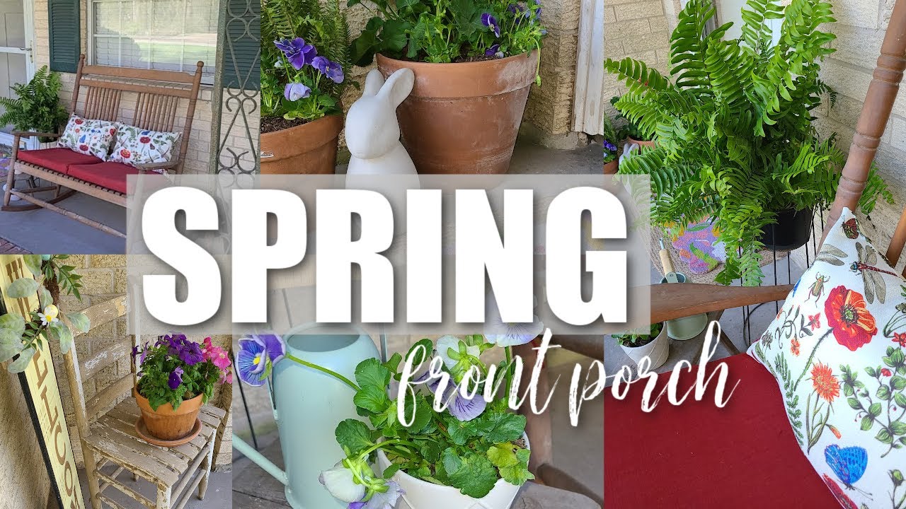 🌷SPRING 2025 FRONT PORCH REFRESH! || PORCH DECORATING IDEAS FOR SPRING || ROBIN LANE LOWE