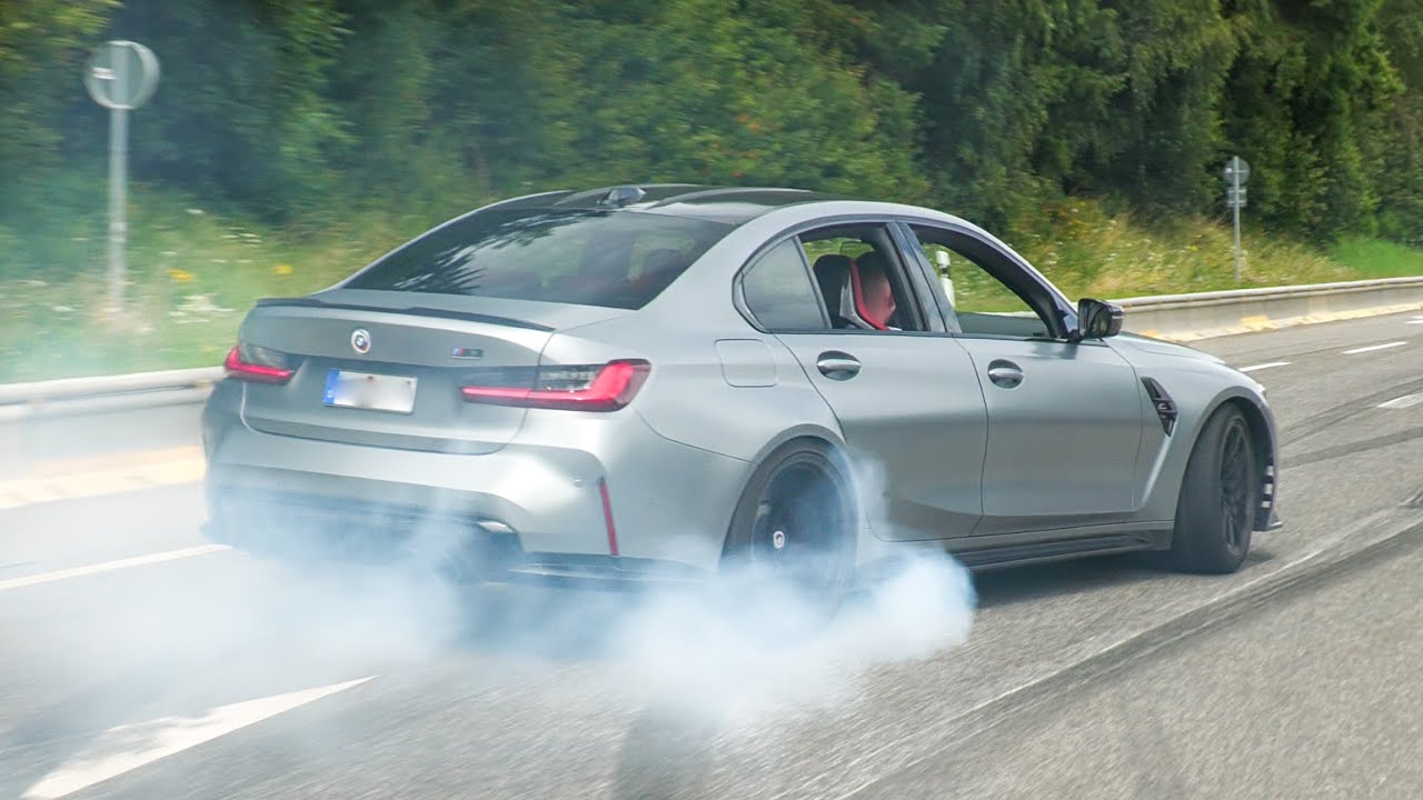 Crazy Loud BMW M3 G80 at the Nürburgring - BURNOUTS AND POWERSLIDES!