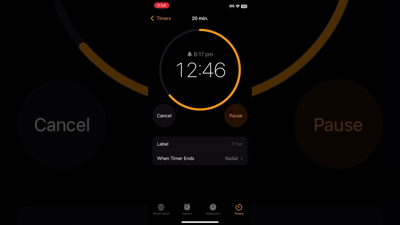 20 minute timer ￼