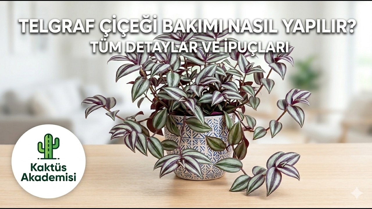 Telgraf Çiçeği Bakımı Nasıl Yapılır? | Tradescantia Zebrina